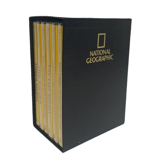 National Geographic Box Set of 6 Documentary DVDs Royals War Egypt Lions - Picture 1 of 3